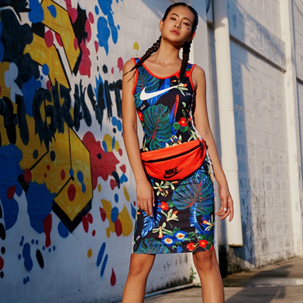 Nike Femme Fatale Tropical Bodycon dress - Size Large